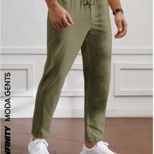 100% Remi Cotton Pant (Olive)